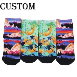 Children’s Printed Socks Spring Autumn Mid Top Student Socks Anti Odor Wear Resistant Socks