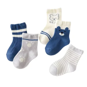 Children’s Socks Autumn Winter New Combed Cotton Breathable Baby Infant Boys’ Girls’ Japanese Korean Cartoon Mid calf