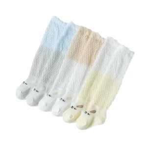 Children’s Socks Baby Long Tube Socks Summer Thin Mesh Children’s Non-Tight Anti-Mosquito Socks