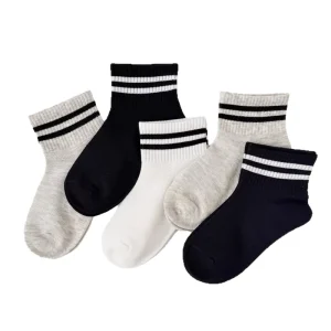 Children’s Socks Spring Summer Thin Knitted Combed Cotton Pilling Resistant Mesh Like Breathability Simple