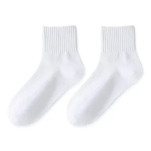 Children’s Striped Stockings Student Socks White Socks for School