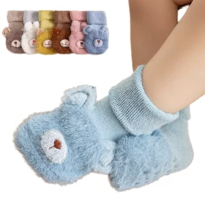 Children’s Terry Winter Thickened Non Slip Floor Socks for Babies & Toddlers Warm Korean Moe Moe Moe Model Zhejiang Origin
