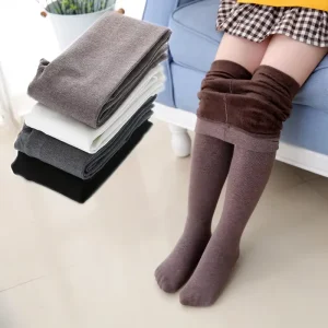 Children’s Tights for Girls Kid’s Pantyhose Child Stockings Ballet Warm Velvet Lined Tights Kids Autumn Winter