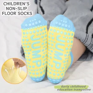 Children’s Trampoline Socks PVC Adhesive Anti slip Indoor Parent child Style Men’s and Women’s Sport Socks in Stock Smiling Face
