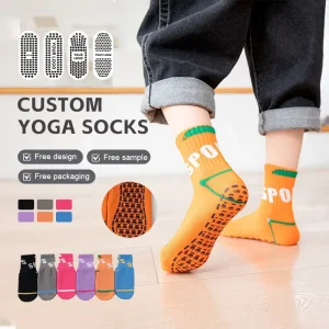 Children’s Winter Cotton Mid-Calf Thickened Anti-Slip Socks with Silicone Grip for 3-8 Years