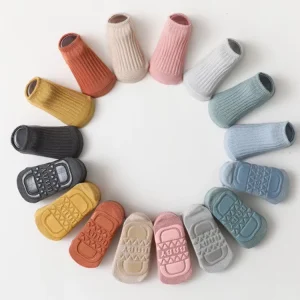 Children’s Winter Unisex Floor Combed Cotton Material Baby Socks Anti-slip Breathable Soft Soled Toddler Socks