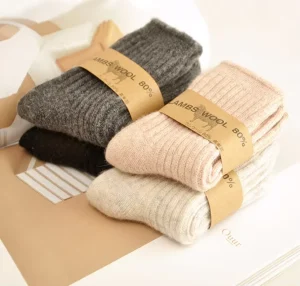 Children’s Wool Socks Thickened Girls and Boys Warm Socks Baby Crew Cashmere Socks