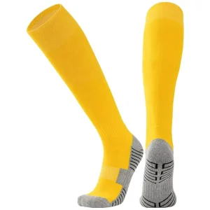 Children’s and Men’s Long Football Sports Socks Non Slip Compression Shin Guard Protector Football Cushion Grip Socks