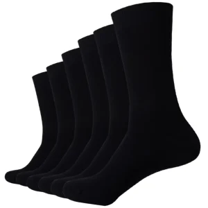 China Factory Bamboo Fiber High Socks for Men Breathable Anti-Bacterial