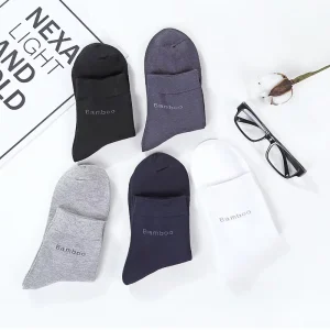 China Factory Good Quality Bamboo Fiber Men Casual Socks