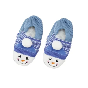 Christmas Slipper Socks Non-Slip Fuzzy Booties with Fleece Lining OEM Thermal Indoor Winter Socks for Bulk Export