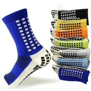Christmas Supply High Quality Custom Logo Ankle Grip Football Anti Slip Medias Adult Non Slip Sport Soccer Socks for Women Men