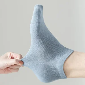 Classic Breathable Spring Casual Gentleman High Quality Color Massage Bottom Business Dress Seamless Cotton Socks