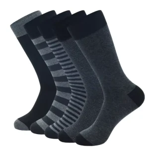 Classic Casual Summer Office Man Business Black Crew High Quality Men Cotton Cuff Socks Dress Socks