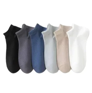 Classical Plain Men’s Short Custom Cotton Business Socks Summer Men Casual Ankle Socks