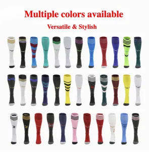 Club Spring Youth Compression Soccer Socks High Elastic Breathable Terry Cushion Sweat Wicking Skin Friendly Multi Color