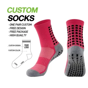 Cmax Logo Grip Socks Non slip Soccer Sports Socks Grip Football Basketball Socks Men Women