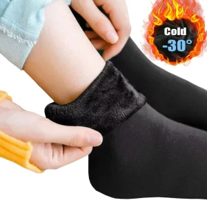 Cold Winter Thick Warm Plush Fuzzy Fluffy Snow Socks Adults Solid Color Keep Warm Indoor Socks Women