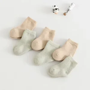 Color Cotton Baby Socks Thickening Terry Socks Baby 0 To1 Year Old