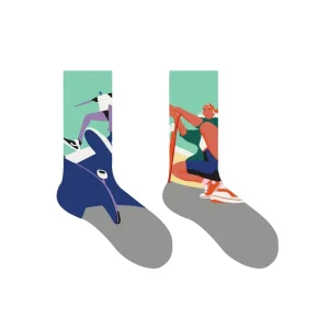 Colorful Casual Socks Non slip Cotton Mens Cozy Socks AB Sides Happy Cotton Funny Crew Socks Unisex