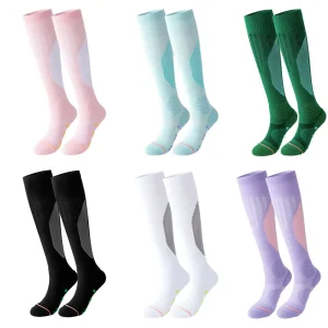 Colorful Nurse Compression Medical Socks for Women Circulation 20 30mmhg Sporty Style Fitness Compression Socks