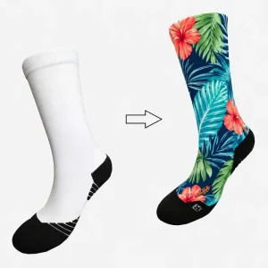 Colorful Pattern Retail Ready Custom Design Socks for Promotional Gift Programs