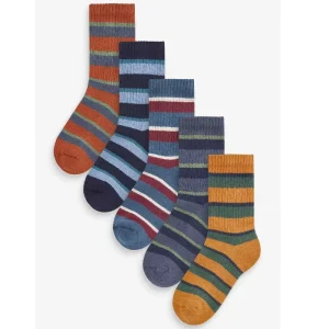Colourful Striped Pattern Cotton Boys Girls Kids Socks Casual Knit Fashionable Customized Teenager Crew Socks