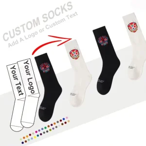 Comfortable Colored Skull Customized Socks Artist Luxury Hip Hop Teen Boys Sporty Basketball Autumn Socks
