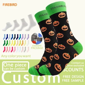 Comfortable Dress Socks New Design Women Men Quality Jacquard Cotton Adults Socks