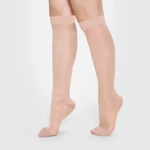 Compports Circulation Graduated 15 20 MMHg Support Hose Knee High Stockings Nursing Compression Socks Sheer Socks