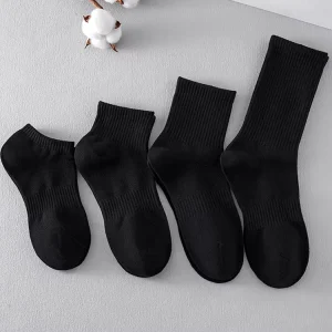 Compression Ankle Crew Men’s Unisex Sports Socks Bamboo Cotton with Cartoon Heating Design Winter Grip for Spring Season