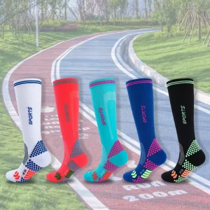 Compression Non slip Long Tube Knee High Football Stockings Running Sports Socks