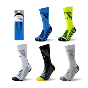 Compression Running Socks Moisture Wicking Cushioned Athletic Mens Crew Socks For Sports Hiking Fishing Arch Support