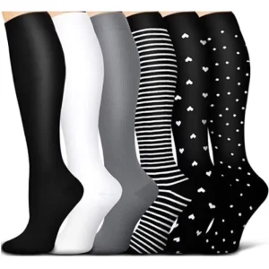 Compression Socks Men’s Women Varicose Vein Athletic Sports Slimming Nurse Christmas Running Socks Spring