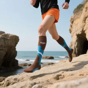 Compression Socks Running Custom Sport Performance Socks Spring Season Breathable Eco Friendly Thick Material