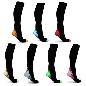 Compression Socks Running Men Women Colorful Prints Stockings Sports Anti-Fatigue Compression Socks