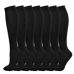 Compression Socks Varicose Edema Knee Stretch Socks Outdoor Running Cycling Hiking Sports Socks Gym Yoga Football