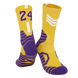 Cool Designer Sport Sock With Protective Terry Player Professional Athletic Men’s Basketball Socks Custom for Boys