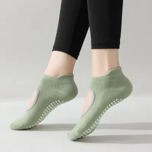 Cotton Ankle Sports Socks for Women Customised Barre Ballet Pilates Yoga Non slip with Custom Logo for Sports and Fitness