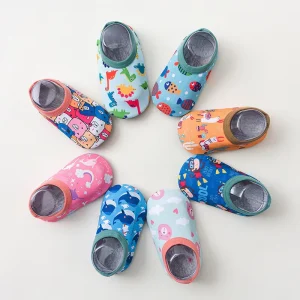 Cotton Baby Sock Shoes Cute Spring Summer Infant Toddler Anti-Slip Ankle High Floor Socks
