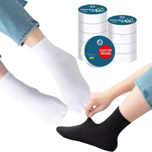 Cotton Disposable Compression Socks Footless Black Breathable Spring Eco-Friendly Quick Dry Deodorant OEM Business Travel Sport