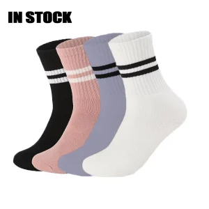Cotton Grip Socks Manufacturer Women Socks in Stock Anti Slip Pilates Socks