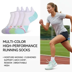 Cotton Knitted Ankle Sports Socks Non slip Towel Sole Quick drying Sweat absorbing Short tube Basketball Running ODM