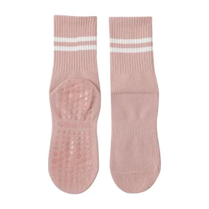 Cotton Knitted ODM Yoga Socks Women’s Crew Non Slip Silicone Anti Slip Sweat Absorbing Pilates Fitness Sports Socks