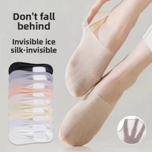 Cotton Lining Anti-slip Invisible Women No Show Socks Breathable for Spring Matching