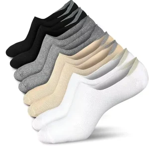 Cotton Low-cut Soft Breathable Hosiery Short Ankle Summer No Show Invisible Boat Women Socks With Non Slip Heel