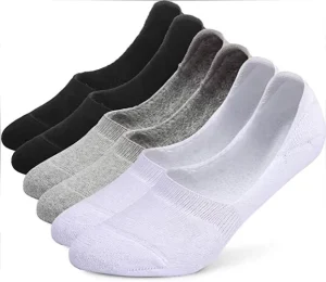 Cotton Non Slip Flat Liner Cushioned Athletic No Show Unisex Invisible Socks