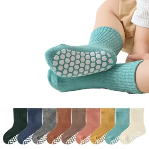 Cotton Seamless Baby Socks Knitted Casual Crew Style for Newborn Boy and Girl for Kids and Toddlers Bulk Newborn Infant Socks
