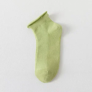 Cotton Socks Loose Long Soft Solid Color Crew Casual Sock Black White Breathable Spring Autumn Socks