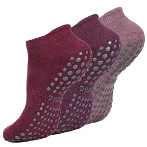 Cotton Spandex Knitted Breathable Sweat-Absorbent Yoga Socks Body Grippy Ankle Socks